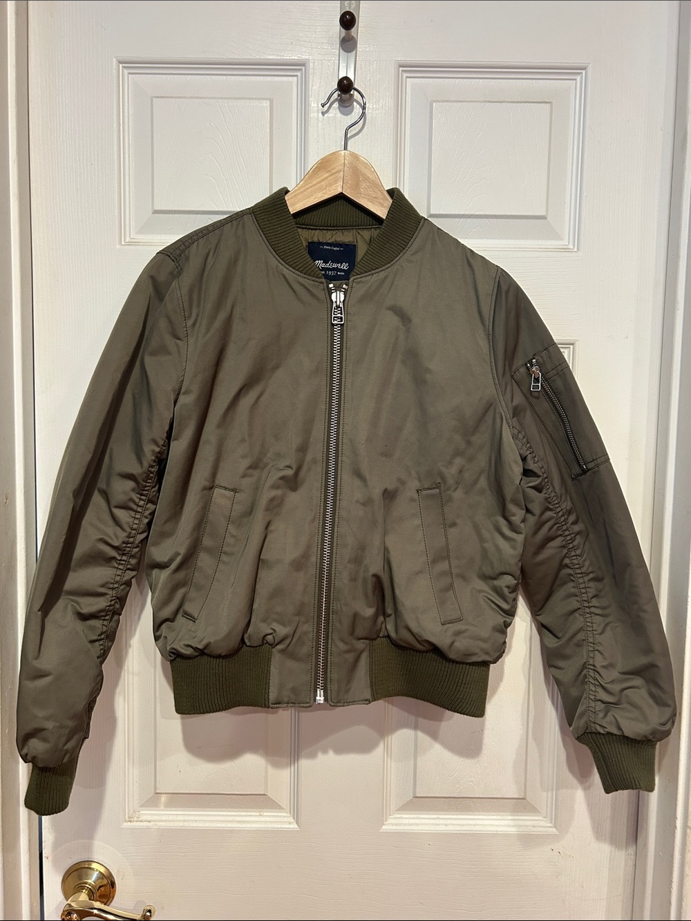 Madewell Olive Green Bomber Jacket